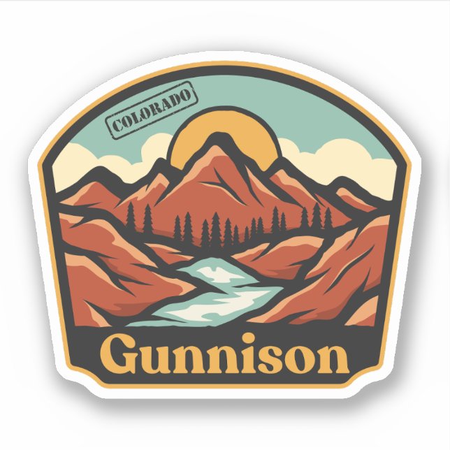Gunnison, Sticker Colorado (Devant)
