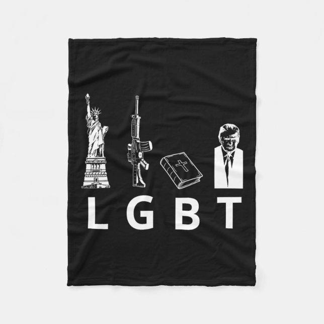 Guns Bible Trump Fleecedecke (Vorderseite)