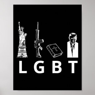 Guns Bible Trump Poster
