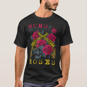 Guns N' Skeleton Rose T-Shirt