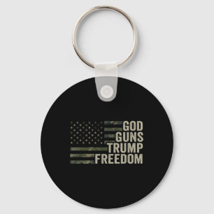 Guns Trump Freedom - Funny Camouflage Pro Gun Schlüsselanhänger