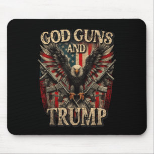 Guns und Trump 2. Flag Adler Mousepad