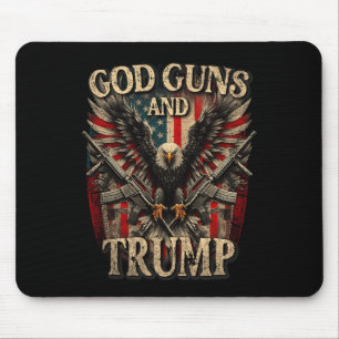 Guns und Trump 2. Flag Eagle Americ Mousepad