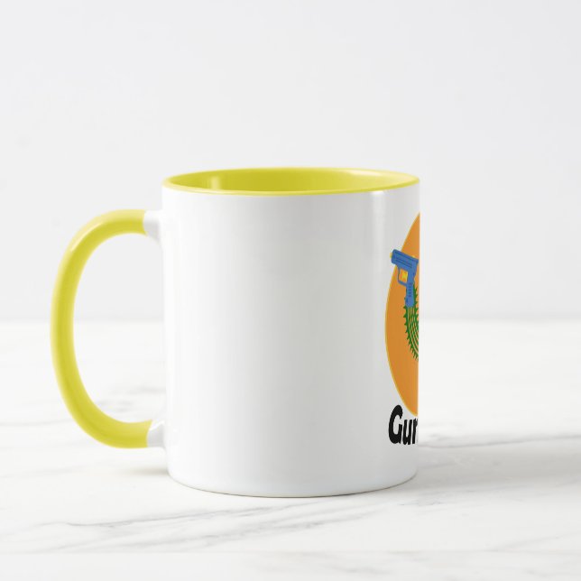 Gunslinger Cactus Design - Black 11 oz Combo Tasse (Links)