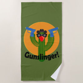 Gunslinger Cactus Design - Serviette de plage
