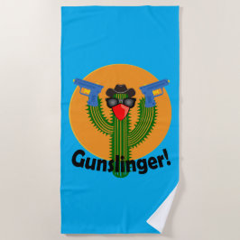 Gunslinger Cactus Design - Serviette de plage