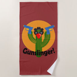Gunslinger Cactus Design - Serviette de plage