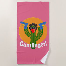 Gunslinger Cactus Design - Serviette de plage