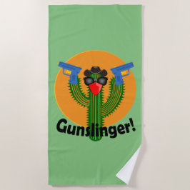 Gunslinger Cactus Design - Serviette de plage