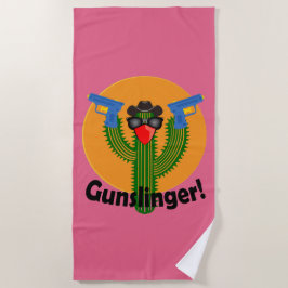 Gunslinger Cactus Design - Serviette de plage