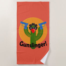 Gunslinger Cactus Design - Serviette de plage