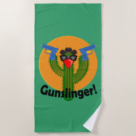 Gunslinger Cactus Design - Serviette de plage