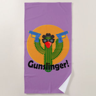 Gunslinger Cactus Design - Serviette de plage