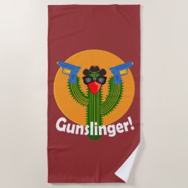 Gunslinger Cactus Design - Serviette de plage