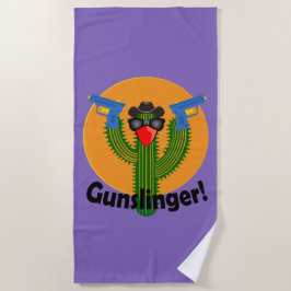 Gunslinger Cactus Design - Serviette de plage