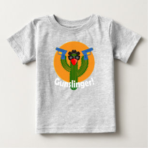 Gunslinger Kaktus Design - Baby Fine Jersey T-Shir T-shirt