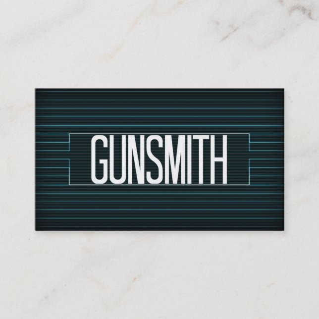 Gunsmith Elegant Stripe Carte de visite (Devant)
