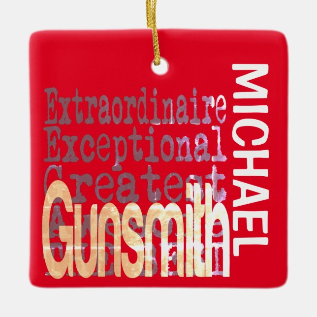 Gunsmith Extraordinaire CUSTOM Keramikornament (Vorderseite)