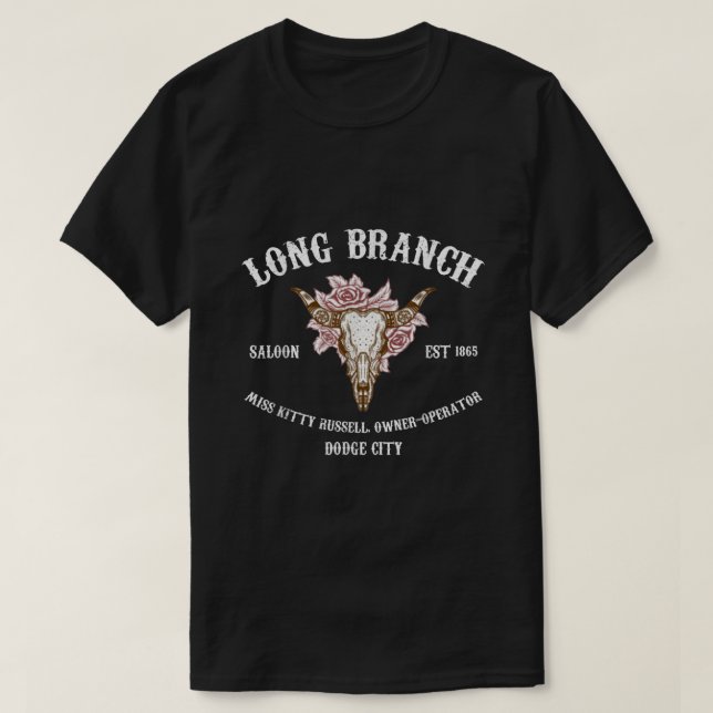 Gunsmoke Long Branch Saloon T-Shirt (Design vorne)