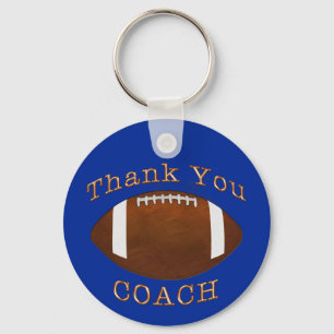 Günstig danke Fußball Coach Geschenke, IHRE FARBE Schlüsselanhänger
