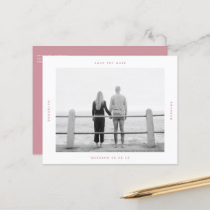 GÜNSTIGE Foto-Hochzeit-Save-The-Date-Postkarte