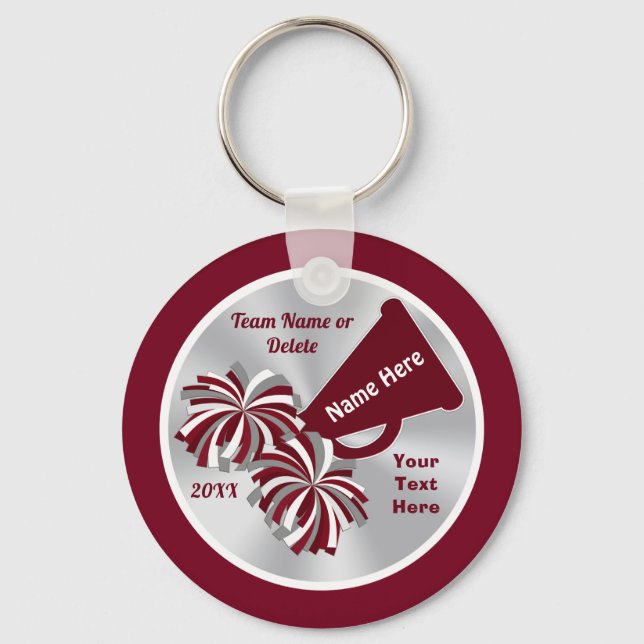 Günstige Geschenke, die in Ihrer FARBE Personalisi Schlüsselanhänger (Vorderseite)