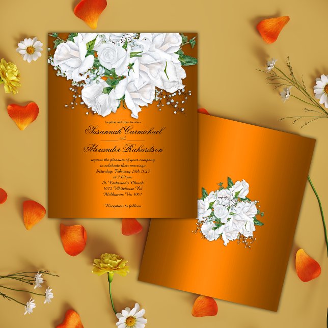 Günstige Orange-Rose, Hochzeiten in der White Brid Flyer (Von Creator hochgeladen)