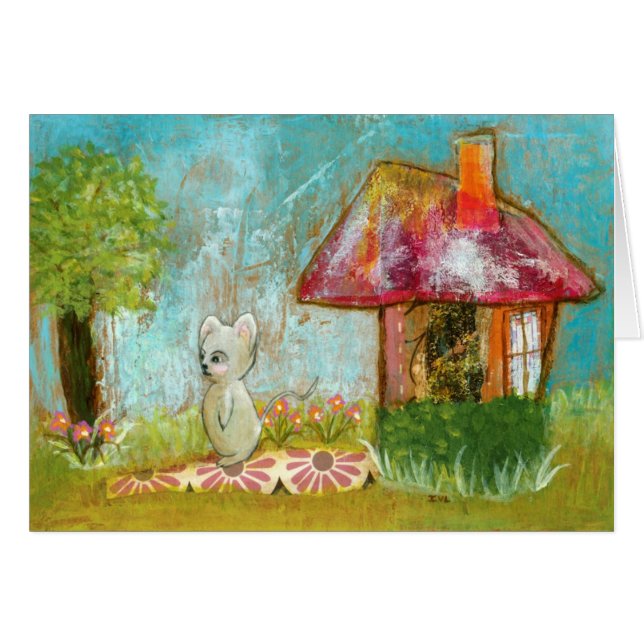 Günstiger Tageswunderliche WaldmäuseVolkskunst (Vorderseite (Horizontal))