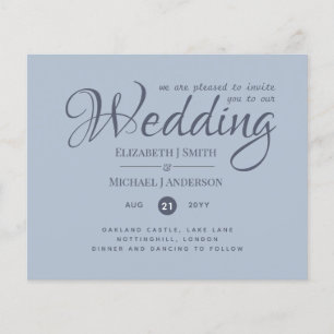 GÜNSTIGSTES Staubblaues Hochzeitskleid Flyer