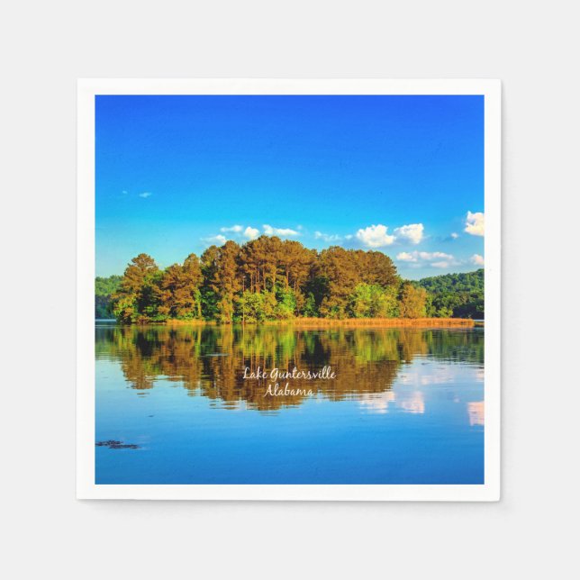Guntersville-See, Alabama Serviette (Vorderseite)