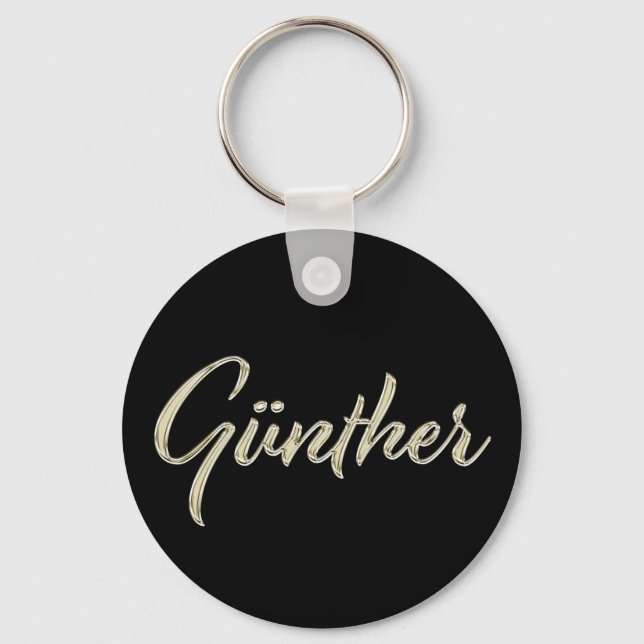Günther Button Name Schlüsselanhänger (Vorderseite)