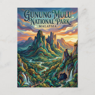 Gunung Mulu Nationalpark Malaysia Postkarte