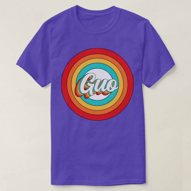 Guo Name Shirt Vintag Guo Circle (Design vorne)