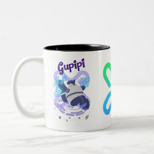 Gupipi-Kaffeetasse Zweifarbige Tasse