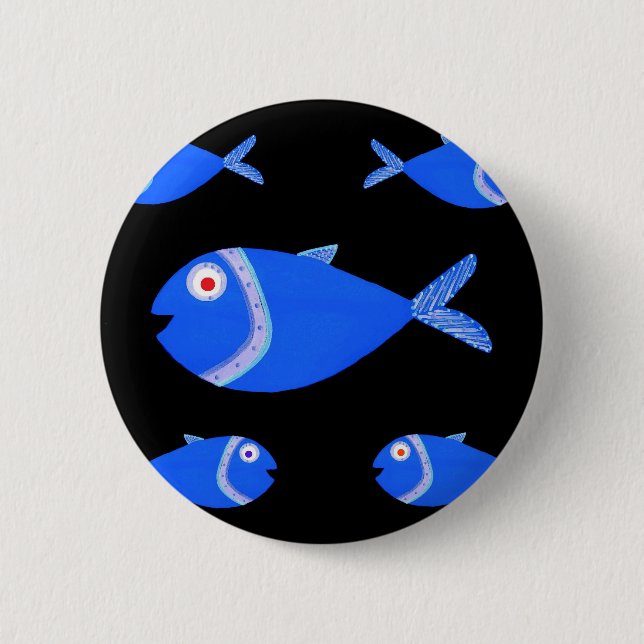 Guppy-Fische Button (Vorderseite)