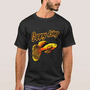 Guppy King Aquarium Fishing Aquarist T-Shirt