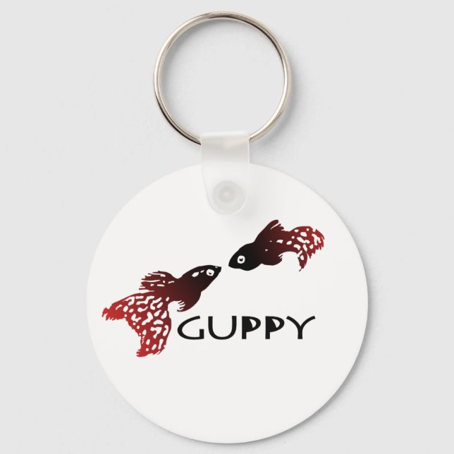 Guppy Kiss Schlüsselanhänger (Vorderseite)