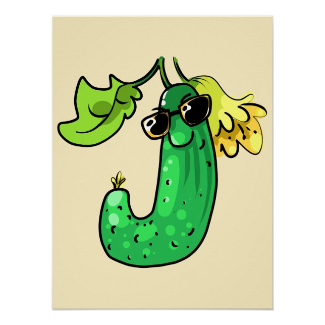 Gurke cucumber poster (Vorderseite)