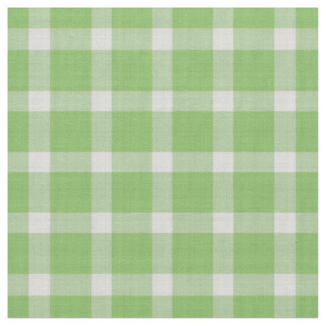 Gurke Grün und weiß kariert Gingham-Karo Stoff (Nahaufnahme)