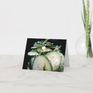 Gurke-Limone Salat-Anmerkungs-Karte - Cu… - Karte