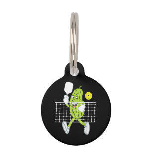 Gurke spielt Pickleball - Lustiges Pickleball-Padd Haustiermarke