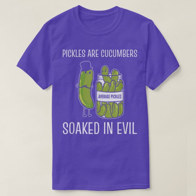 Gurken durchtränkt böse Pickle Lover T - Shirt (Design vorne)