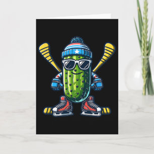 Gurken-Eishockey-Cool-Gurken-Schlittschuhläufer  Karte