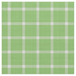 Gurken Grün und weiß kariert Gingham Stoff