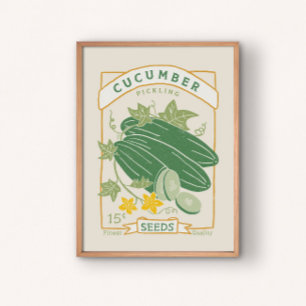Gurken (pickling), Saatverpackungspulver Poster