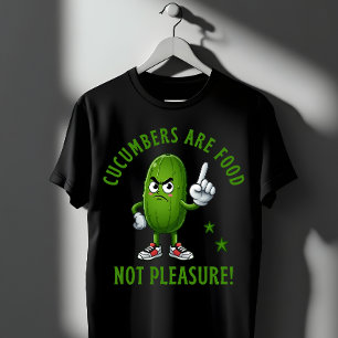 Gurken sind Essen, keine Freude Lustiger Gemüsewit T-Shirt