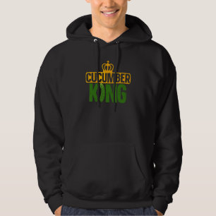 Gurkenkönig eingelegtes Gemüse Veganer Landwirt Hoodie