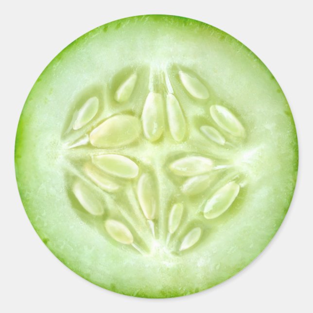 Gurkenmakro Runder Aufkleber (Vorderseite)