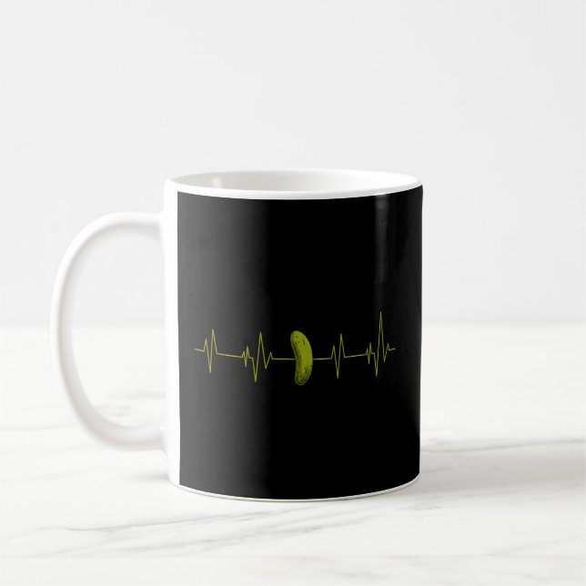 Gurkenpickle Heartbeat Kaffeetasse (Links)