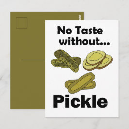 Gurkenpickles haben keinen Geschmack ohne Pickel Postkarte